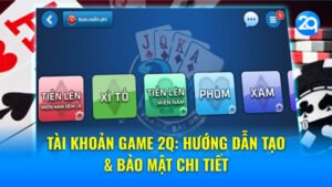 Tài Khoản Game 2Q: Hướng Dẫn Tạo & Bảo Mật Chi Tiết