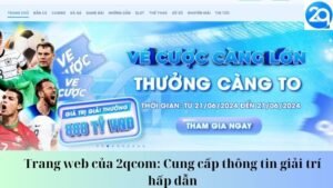 Trang web của 2qcom: Cung cấp thông tin giải trí hấp dẫn